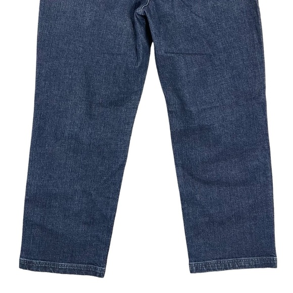 Duluth Trading Co Jeans Womens 10 x 29" Relaxed Fit High Rise Straight Dark Wash - Picture 6 of 7